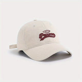 Gorra de Béisbol para Mujer - Gorra Snapback Ajustable, Circunferencia Grande, Gorro Duckbill Transpirable, Sin Estirar, Para Eventos Diarios y Formales (Beige//Azul/Marrón) - Conjuntos Casuales a Juego