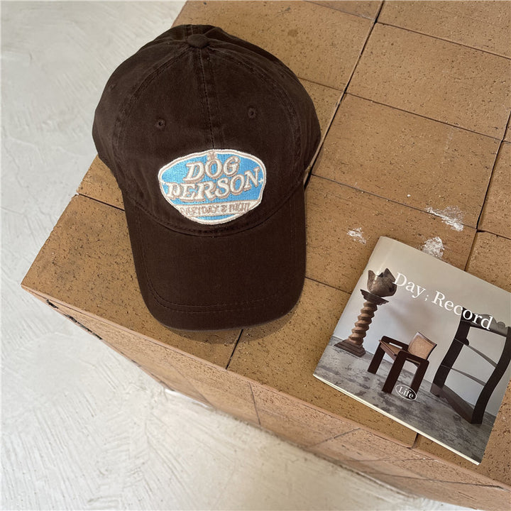 Novedad primavera-verano: gorra de béisbol retro con diseño único, logo americano bordado y visera curva