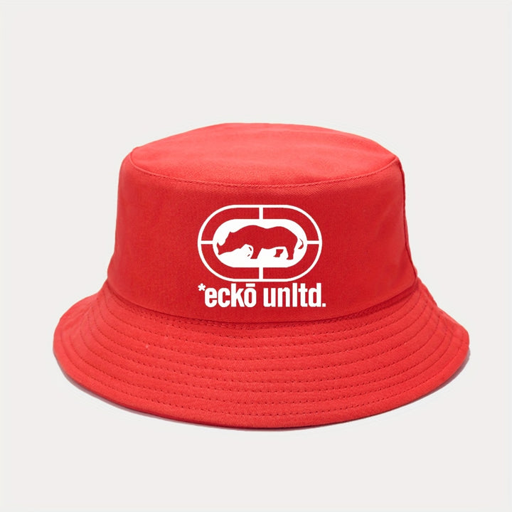 Sombrero de pescador estampado ATHACER Ecko unltd para hombre y mujer, ligero, con protección solar, ala ancha, accesorio de moda transpirable para exteriores, ideal para vacaciones, eventos deportivos y salidas casuales, diseño deportivo, ajuste cómodo