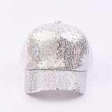 1pc Gorros para niñas Primavera/verano lindos con lentejuelas Gorras de red para jóvenes Gorras de béisbol transpirables para exteriores