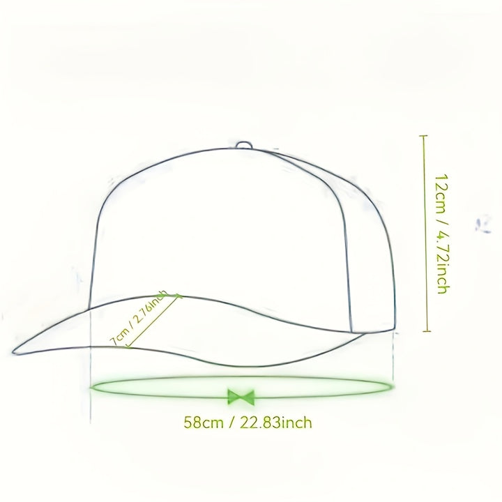 Gorra de béisbol con cierre de clic negro elegante, con gestos de mano bordados en blanco - Estilo unisex de hip-hop, poliéster, ajuste ajustable, perfecto para uso casual, ropa de cabeza casual | Gorra bordada | Equipo de cabeza duradero