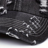 Conjunto de 2 piezas, sombrero + 'adornos', gorra de béisbol retro estadounidense lavada 2025, estilo nuevo, perforada, para hombres y mujeres, con gran tamaño de cabeza, hace que la cara se vea más pequeña.