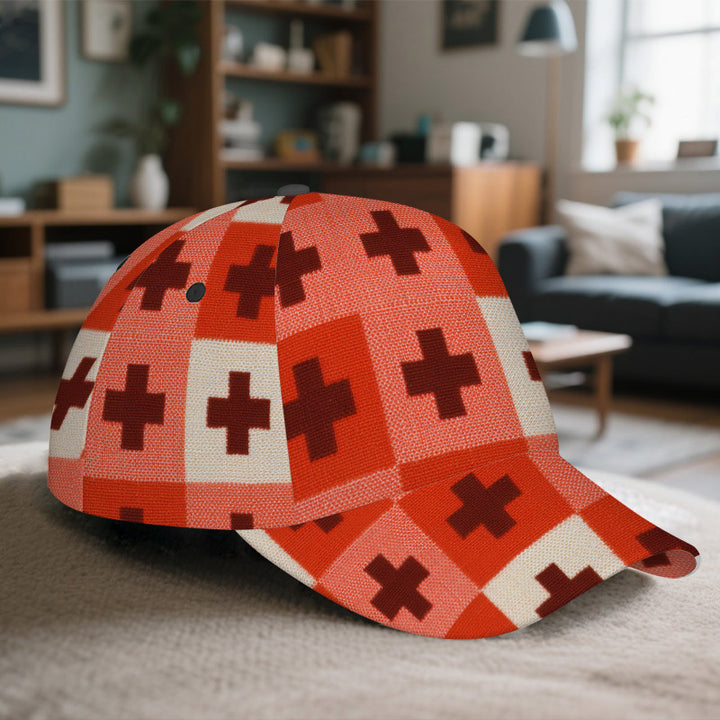 1 gorra ajustable Snapback con estampado de tablero de ajedrez 2D - Patrón ajedrezado completo (frente/tras), diseño vibrante para deportes al aire libre, running, uso casual y eventos de Halloween/Navidad/Acción de Gracias - Gorra de poliéster para todos