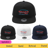 1pc Gorra Unisex Ajustable Hip-Hop - Diseño Whiskey Bent Hat Company, Cierre Snapback, Ajuste Elástico, Cómoda para Todas las Estaciones, Poliéster Casual para Hombres y Mujeres, Deportes al Aire Libre, Viajes, Playa, Fiestas (/Blanco/Azul Marino) - Regal