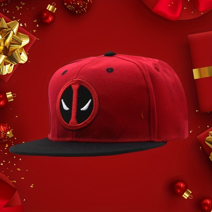 Gorra de Béisbol Bordada en 3D Deadpool para Hombres y Mujeres - Gorra Snapback Ligera y Transpirable con Diseño Rojo/, Accesorios Casuales y Deportivos para Fans de Superhéroes, Lavable a Máquina, Ajustable, Merchandising para Aficionados, Diseño Gráfico