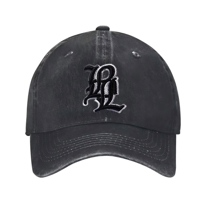 Gorra de Béisbol Unisex Negra con Logo 'B' Blanco - Gorra Deportiva Transpirable con Estampado de Letra B Grande, Ribete Blanco y Visera Curva para Hombres y Mujeres, Uso Casual al Aire Libre, Gimnasio, Diario - Diseño de Monograma Icónico