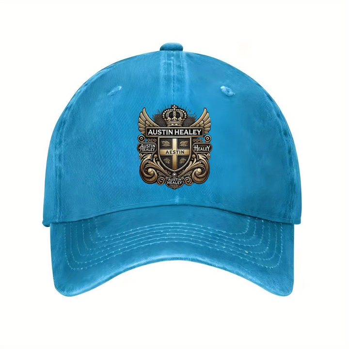 Gorra de Béisbol Negra para Hombres y Mujeres con Insignia Cruzada Dorada & Alas - Estructurada en Seis Paneles Transpirable, Letras Pesadas Austin Diseño Texas Longhorns - Sombrero Deportivo Casual al Aire Libre Para Atuendo Relajado, Cómodo Unisex Go...