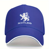 Gorra de béisbol clásica hippie con visera curva, gorra de camionero con estampado de león escocés, gorra snapback para deportes al aire libre casuales