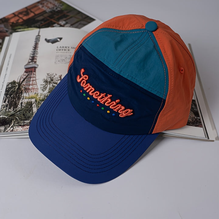 Gorra de Béisbol Casual con Bordado 3D y Diseño Americano para Hombres y Mujeres, Gorra Duckbill Estilo Spliced