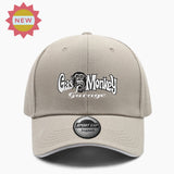 Gorra de Béisbol MAKEFGE Gas Monkey Garage - Gorra Trucker Ajustable con Cierre, Poliéster Transpirable, Estilo Unisex para Parejas, Diseño Punk Rock & Hip Hop con Insignia Metálica y Detalle en Cuero Desgastado, Ligera para Todas las Estaciones, Casual D