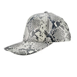 Gorras de béisbol con patrón de serpiente único, gorras de hip-hop de tendencia callejera para hombres y mujeres, gorras de sombra y protección solar para salidas, gorras de pico de pato para jóvenes, gorras sin parte trasera