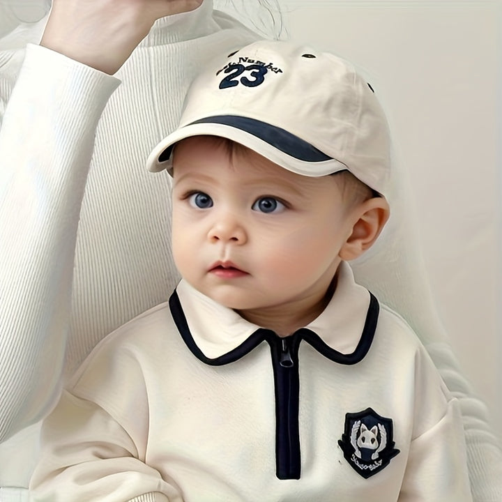 Gorra de Pato para Primavera y Otoño, Gorra de Béisbol Elegante con Visera Corta para Niños, Sombrero Solar Adecuado para Jugar al Aire Libre y Viajar, Ideal para 6-24 Meses