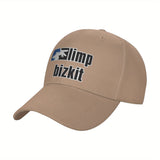 1pc Gorra de Béisbol de Poliéster Ajustable de Música Rock Limp Rapcore Bizkit Taurus07, Ligera y Transpirable, Sombrero de Sol de Golf con Visera Curva, Estilo Y2K de Moda para Hombres y Mujeres, Regalo Perfecto para Vacaciones/Cumpleaños