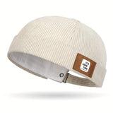 Gorro de terciopelo con letras para primavera y otoño, estilo elegante y versátil, ideal para motociclistas, actividades al aire libre y compras, hecho de material duradero