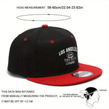 Gorra Snapback Estilo Urbano - Diseño Digital Los Ángeles 1850, Ajustable en Dos Tonos Morado y , 100% Poliéster para Moda Casual y Streetwear