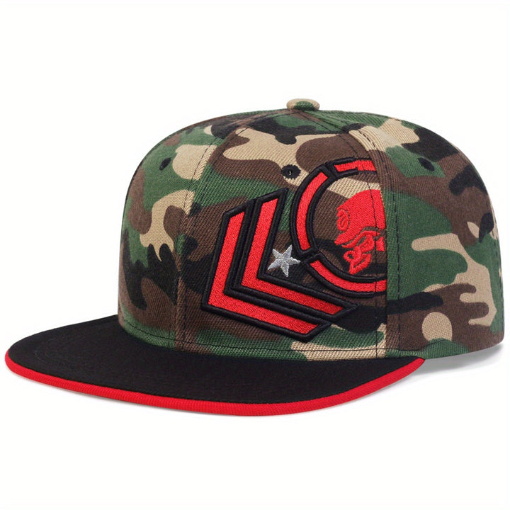 Gorra de béisbol ajustable unisex con bordado de calavera, estilo hip hop, para hombres y mujeres