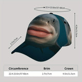 Gorra de béisbol ajustable para hombre CUTEHSJ - Ligera, transpirable, con diseño de tiburón audaz, gráficos negros y blancos para playa, actividades al aire libre, pesca y vacaciones, sombrero de playa.