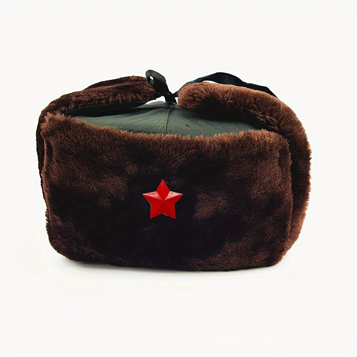 Gorro Leifeng - Gorro Chino Bueno para Hombre, Gorro de Calle con Estrella de Cinco Puntas y Diseño de Locomotora, Gorra del Ejército Rojo
