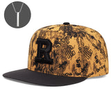 2 piezas un Sombrero más un Collar Ajustable con Cierre Trasero para Hombre y Mujer, Bordado de la Letra K, Sombrero de Papá Unisex con Ala Plana para Béisbol y Hip-Hop para Exteriores