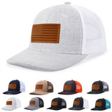 Gorra de Camionero con Bandera Americana Ajustable Snapback - Parte Tras Mesh Transpirable y Gorro Sólido, Unisex para Deportes al aire libre Estilo Dad Hat Diseño Bicolar Patriótico Confort Todo el año Ideal Regalo 4to Julio Uso Casual Accesoario Patrio