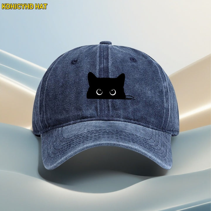 1 gorra ajustable unisex de camionero con logo de oreja negra y ribete blanco - Gorra ligera y transpirable para senderismo, running, ciclismo y uso casual - Gorra de papá con punta gris (opción de 2 piezas disponible)