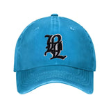 Gorra de Béisbol Unisex Negra con Logo 'B' Blanco - Gorra Deportiva Transpirable con Estampado de Letra B Grande, Ribete Blanco y Visera Curva para Hombres y Mujeres, Uso Casual al Aire Libre, Gimnasio, Diario - Diseño de Monograma Icónico
