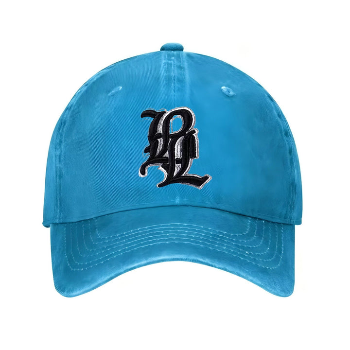 Gorra de Béisbol Unisex Negra con Logo 'B' Blanco - Gorra Deportiva Transpirable con Estampado de Letra B Grande, Ribete Blanco y Visera Curva para Hombres y Mujeres, Uso Casual al Aire Libre, Gimnasio, Diario - Diseño de Monograma Icónico