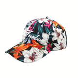 1 Gorra de Béisbol Inspirada en Diseño Floral - Sombrero Deportivo Ligero Ajustable, Transpirable para Viajes y Salidas Diarias Todo el Año, Plegable para Sol