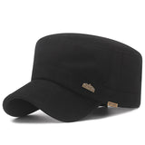 Gorra de béisbol ajustable estilo militar - Gorra transpirable de ala plana con cierre seguro de botón, ligera y cómoda para actividades al aire libre, uso casual y atuendo casual, sombrero para exteriores, gorro ajustable, sombrero duradero