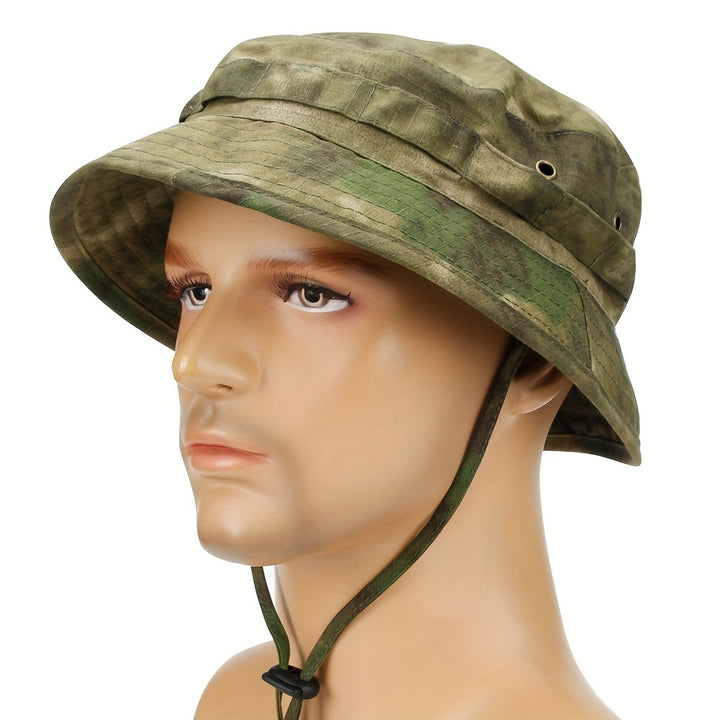 Gorro tipo cubeta Space Souls para verano, malla transpirable, protección solar para senderismo y playa