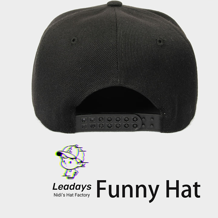 Gorra de béisbol con diseño de sonrisa diabólica de anime, ajustable con cierre trasero y visera plana, 100% poliéster transpirable, unisex, casual, para hombres y mujeres, ideal para uso en todas las estaciones, festivales y baile