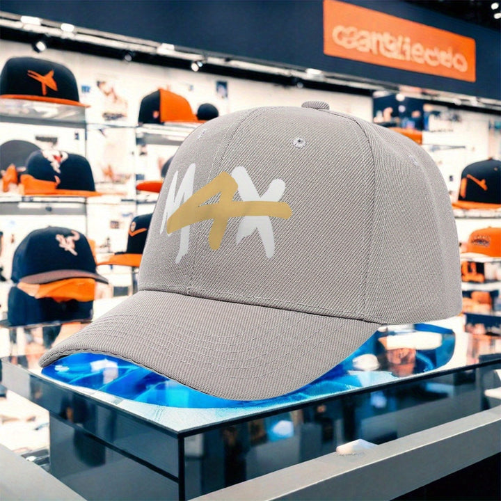 Gorra de Béisbol MAX Verstappen Bold MAX Design - Tejido Transpirable y Absorbente, Corona Ventilada, Estilo Streetwear Ligero para Hombres y Mujeres, Uso Casual Todo el Año, Lavable a Máquina