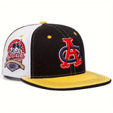 1 gorra de béisbol para hombre con bordado de letras CA, visera plana, cierre a presión, opción ideal