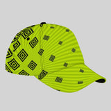 Gorra Snapback Ajustable Ligera con UPF - Verde Limón y Rayas Neon Amarillo para Hombres & Mujeres, Protección al Sol en Exteriores, Playa, Pesca o Casualidad – Gorra Unisex Transpirable de Secado Rápido
