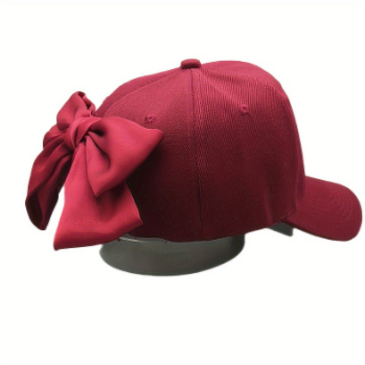 Gorra de Béisbol Ajustable Negra con Gran Lazo - Sombrero de Ala Ancha para el Sol, Ribete Blanco y Visera Curva para Exteriores, Casual, Viajes - Gorra Clásica de Papá (Duradera, Talla Única)