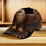 1 gorra de béisbol con alas de águila real - Diseño de alas abiertas, ajustable y ligero, para hombres y mujeres, ideal para correr al aire libre, hacer senderismo, fiestas, lavable en máquina, regalo ideal para deportes y ropa casual, accesorio de fiesta