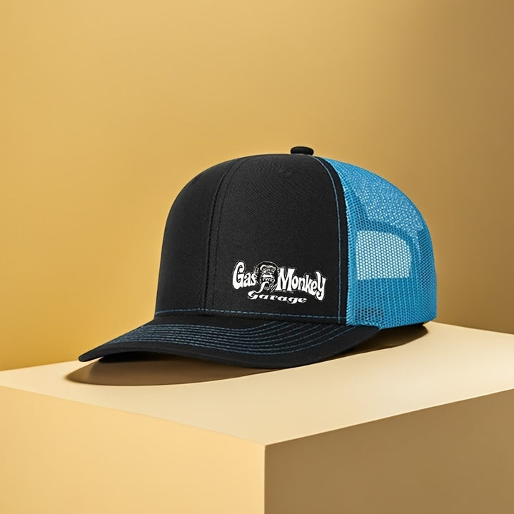 Gorra de béisbol con estampado de mono y malla transpirable, talla ajustable para hombres y mujeres, ideal para deportes al aire libre y playa