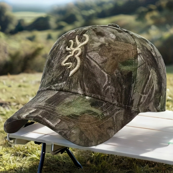 Gorra unisex tie-dye con diseño de camuflaje bordado en 3D, ajustable con cierre de presión, parte trasera de malla transpirable, protección solar para actividades al aire libre, gorra deportiva casual para hombres y mujeres, accesorio duradero