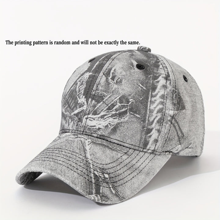 1 gorra de béisbol de arte urbano - Ajustable, ligera, negra con diseño de grafiti blanco, perfecta para uso casual, baile urbano y fiestas, gorra de baile urbano | Gorra estilo grafiti | Accesorio ajustable para la cabeza