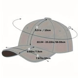 Gorra de béisbol bordada con gato lindo - Ligero, transpirable, poliéster, ajuste ajustable, perfecto para uso diario y regalos de vacaciones, ideal para Pascua, Día de la Madre, Ramadán, ropa casual para la cabeza | Bordado juguetón | Gorra cómoda