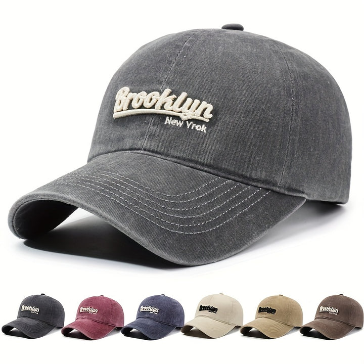 Nueva gorra de béisbol retro para hombre y mujer, perfecta para deportes de primavera y otoño y uso casual, con un estilo urbano único con un diseño coreano lavado y protección solar, sin batería