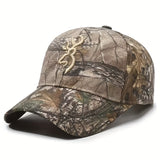 1 pieza de gorra de béisbol táctica para hombre - Gorra ajustable con cierre de clic, espalda de malla transpirable, ala ancha para caza, pesca, senderismo y acampada - Gorra de exterior para todas las estaciones con diseño de camuflaje, accesorios de aca