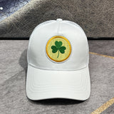 1pc Día de San Patricio Trébol Respirable Gorra de Béisbol de Malla, Gorra Trucker Ajustable Unisex, Sombrero de Moda Ligero para Uso Casual, Deportes al Aire Libre, Regalo de Día Festivo - Acrílico 100%, Recubierto de PVC, No Elástico