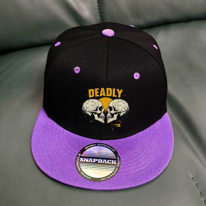 Gorra de béisbol de dos tonos, revolución de ropa de calle unisex 2025 - ajustable con cierre de clic, ligera y transpirable, poliéster, estampado de calavera retro, diseño negro y rojo para hombres y mujeres, lavable en máquina, ropa de cabeza casual, go