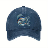 Gorra Unisex de Béisbol - Ajustable, Ligera y Transpirable para Hombres y Mujeres, Diseño Fácil de Cuidar, Accesorio Casual con Gráfico de Marlin, Ideal para Pesca y Construcción, Ajuste Regulable