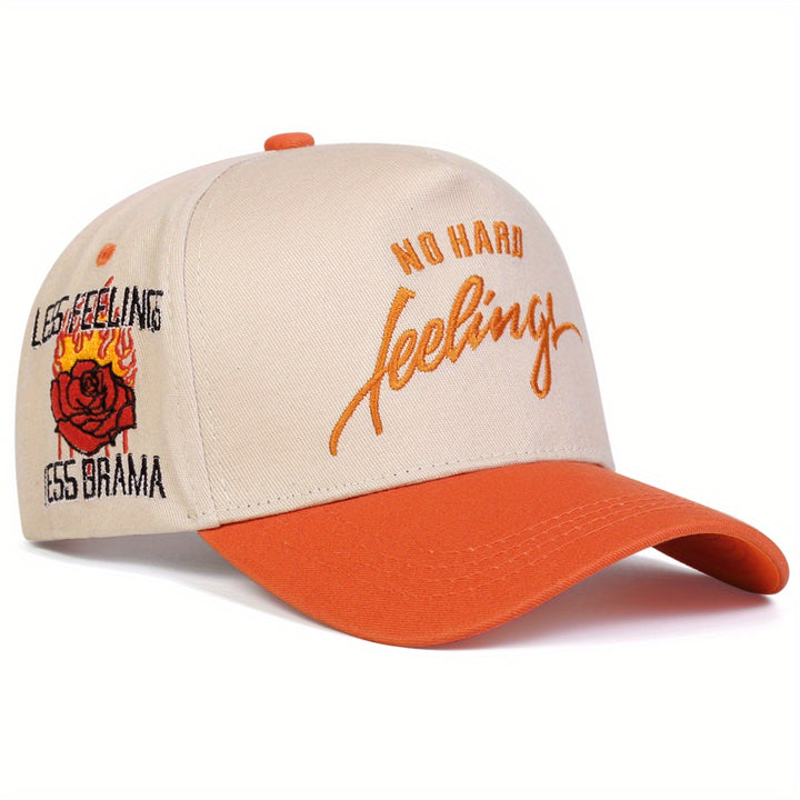 Gorra de béisbol de 5 paneles para mujer - Diseño de rosa y corona, ajustable con cierre, poliéster ligero para verano al aire libre, viajes, vacaciones en la playa, accesorios de playa, ropa ajustable, elegante y duradera.