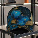 1 gorra de béisbol con estampado de mariposa celestial 2D - Gorra de poliéster vibrante de cuerpo completo con cierre ajustable, ideal para deportes al aire libre, estilo urbano y running, Ropa Casual,Accesorio de Festival,Diseño a la Moda,Material Durade