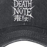 Gorra de Béisbol Death Note de Algodón con Visera Curva Ajustable y Ligera, Ideal para Exteriores, Unisex