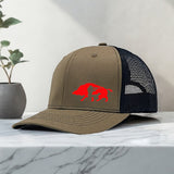 Gorra de Béisbol Unisex Ajustable con Estampado de Jabalí Audaz - Gorra Trucker Transpirable para Hombres y Mujeres, Accesorio de Golf, Pesca, Deportes al Aire Libre, Sombrero Elegante, Ropa Duradera