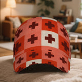 1 gorra ajustable Snapback con estampado de tablero de ajedrez 2D - Patrón ajedrezado completo (frente/tras), diseño vibrante para deportes al aire libre, running, uso casual y eventos de Halloween/Navidad/Acción de Gracias - Gorra de poliéster para todos